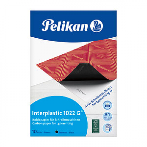 Pelikan Kohlepapier interplastic 1022 G® 100401560 DIN A4, 10 Blatt