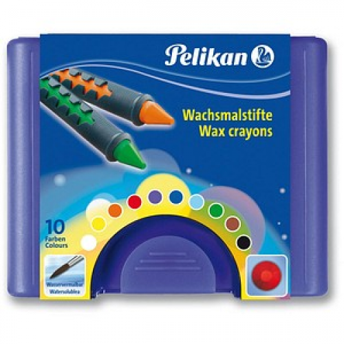 Pelikan 655/10 Wachsmalstifte farbsortiert, 10 St.