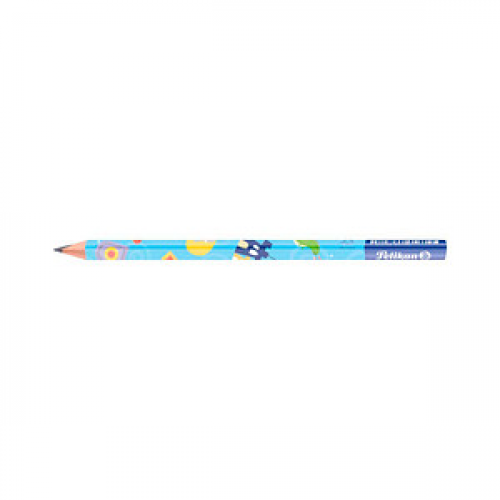 Pelikan Schreiblern- Bleistifte B blau, weiß, 1 St.