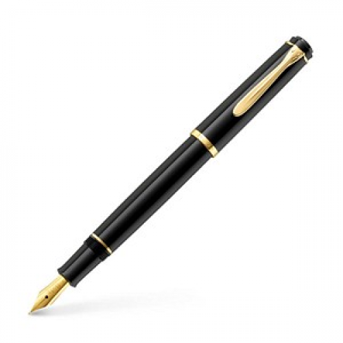 Pelikan Classic P200 Patronenfüller schwarz/gold M (mittel)