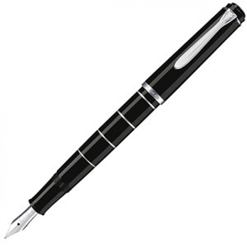 Pelikan Classic M 215 Kolbenfüller schwarz hochglänzend B (breit)