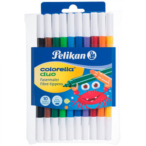 Pelikan Colorella Duo C407 Filzstifte farbsortiert, 10 St.