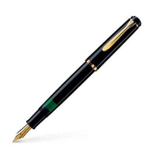 Pelikan Classic M200 Kolbenfüller schwarz/gold M (mittel)