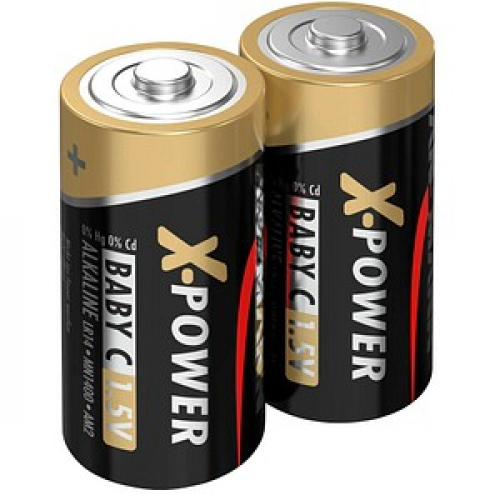 2 ANSMANN Batterien X-POWER Baby C 1,5 V