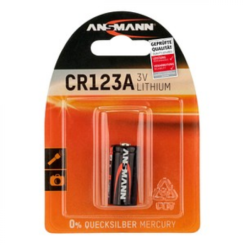 ANSMANN Batterie CR123A Fotobatterie 3,0 V