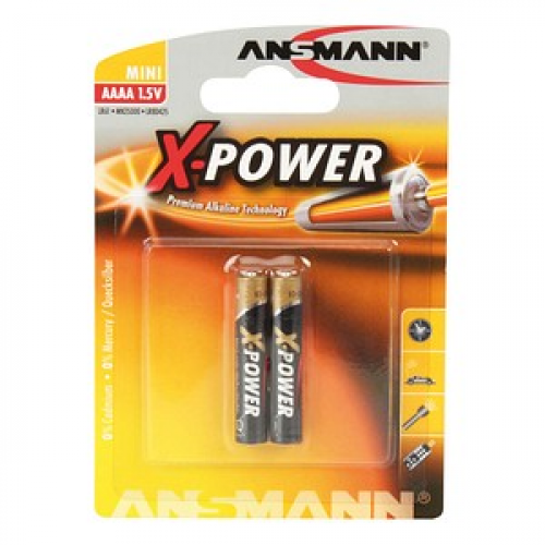 2 ANSMANN Batterien X-POWER Mini AAAA 1,5 V