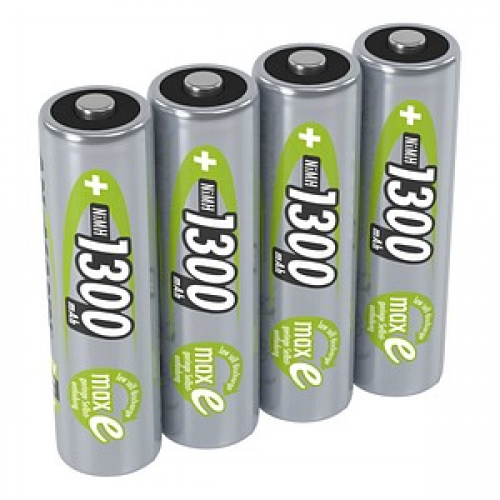 4 ANSMANN Akkus maxE Mignon AA 1.300 mAh