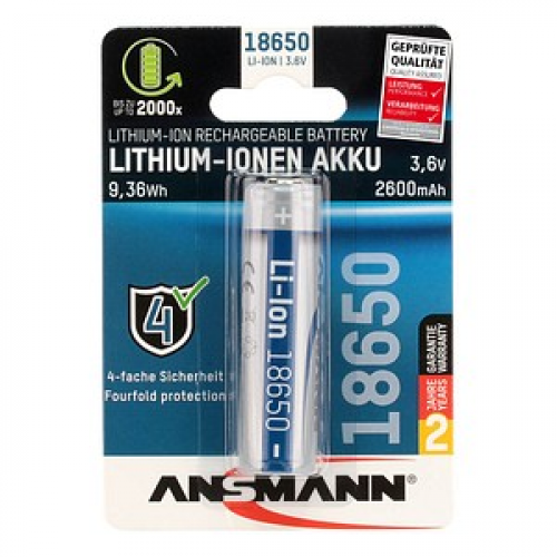 ANSMANN Akku 18650 18650 2.600 mAh