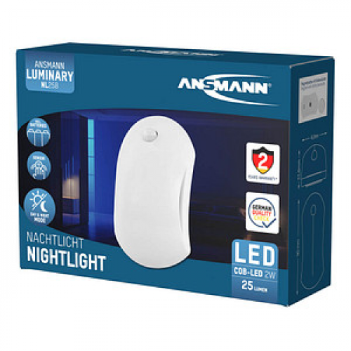 ANSMANN Mini LED-Sensor NL25B LED Nachtlicht weiß 9,0 cm