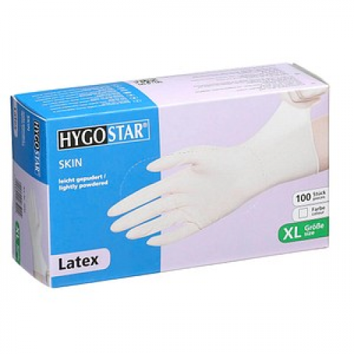 HYGOSTAR unisex Einmalhandschuhe SKIN weiß Größe XL 100 St.