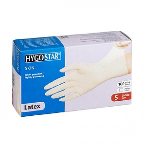 HYGOSTAR unisex Einmalhandschuhe SKIN weiß Größe S 100 St.