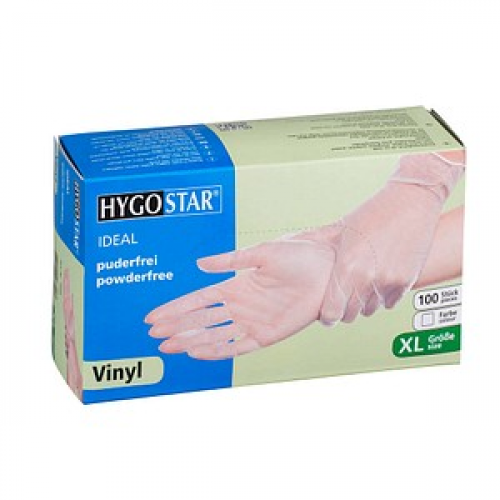 HYGOSTAR unisex Einmalhandschuhe IDEAL transparent Größe XL 100 St.