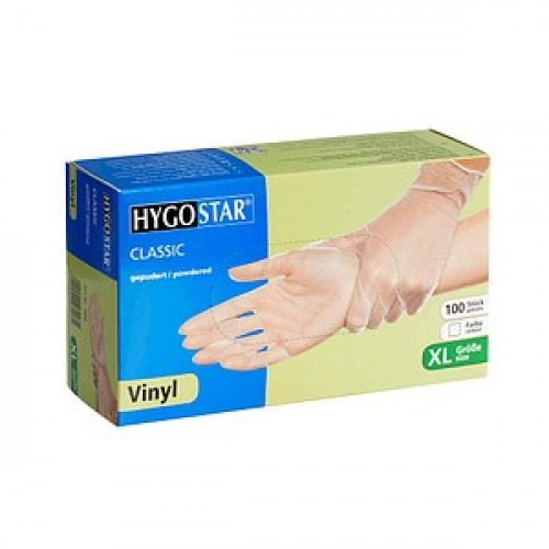 HYGOSTAR unisex Einmalhandschuhe CLASSIC transparent Größe XL 100 St.