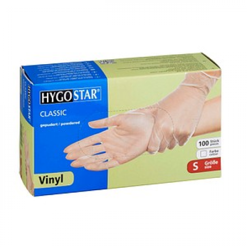 HYGOSTAR unisex Einmalhandschuhe CLASSIC transparent Größe S 100 St.