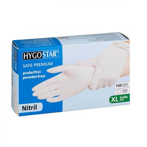 HYGOSTAR unisex Einmalhandschuhe SAFE PREMIUM weiß Größe XL 100 St.