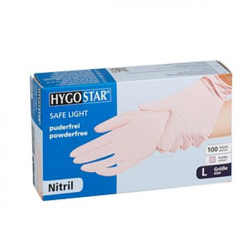 HYGOSTAR unisex Einmalhandschuhe SAFE LIGHT lila Größe L 100 St.