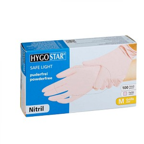 HYGOSTAR unisex Einmalhandschuhe SAFE LIGHT lila Größe M 100 St.