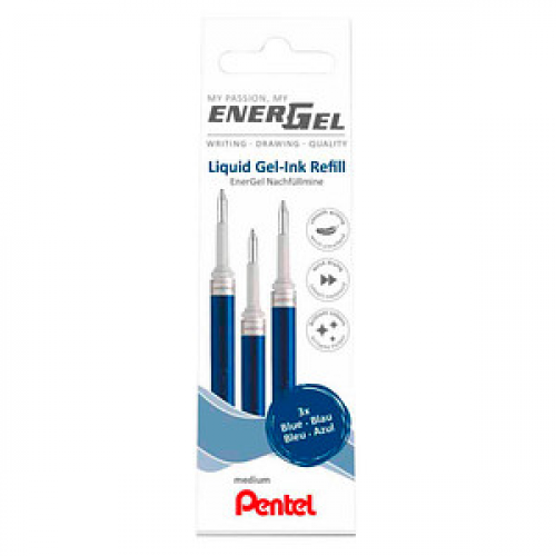 Pentel EnerGel Gelschreiberminen blau 0,35 mm 3 St.