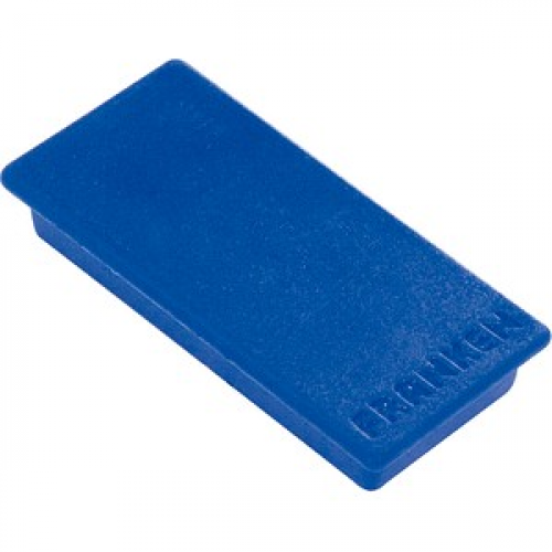 FRANKEN Haftmagnet Magnet blau, Kunststoff 2,3 x 5,0 cm, 10 St.