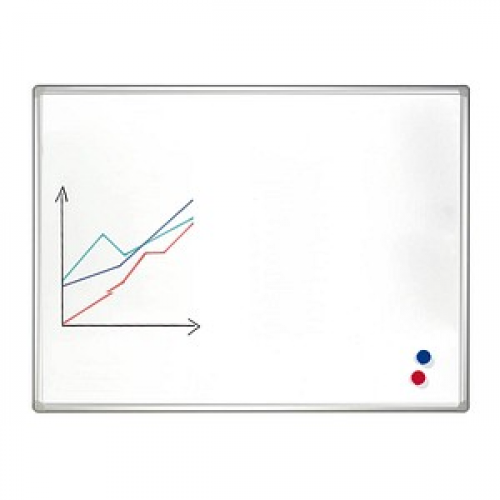 FRANKEN Whiteboard PRO 120,0 x 90,0 cm weiß emaillierter Stahl