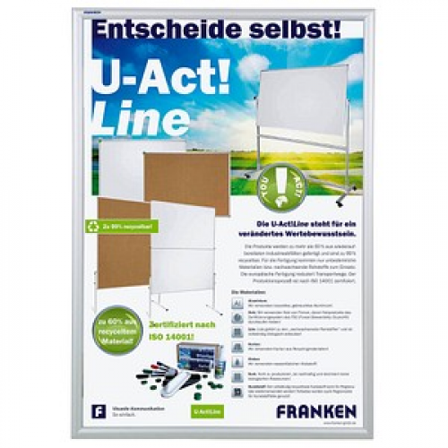 FRANKEN  Klapprahmen Security silber 62,5 x 87,2 cm