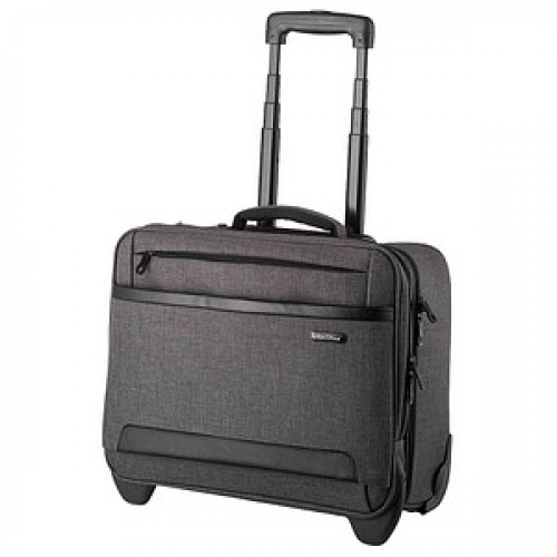 LIGHTPAK Laptop-Trolley ARKON Kunstfaser grau 42,5 x 21,0 x 37,0 cm