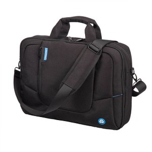 STOP® OCEAN PLASTIC Laptoptasche RPET Kunstfaser schwarz 46202 bis 43,2 cm (17 Zoll)