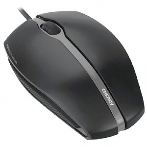 CHERRY GENTIX Silent Corded Optical Mouse Maus kabelgebunden schwarz