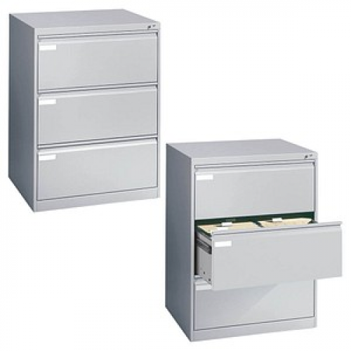 CP C 2000 Acurado Hängeregistraturschrank silber 3 Schubladen 78,7 x 59,0 x 104,5 cm