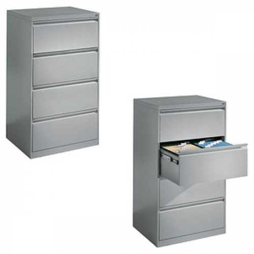 CP C 2000 Acurado Hängeregistraturschrank silber 4 Schubladen 78,7 x 59,0 x 135,7 cm