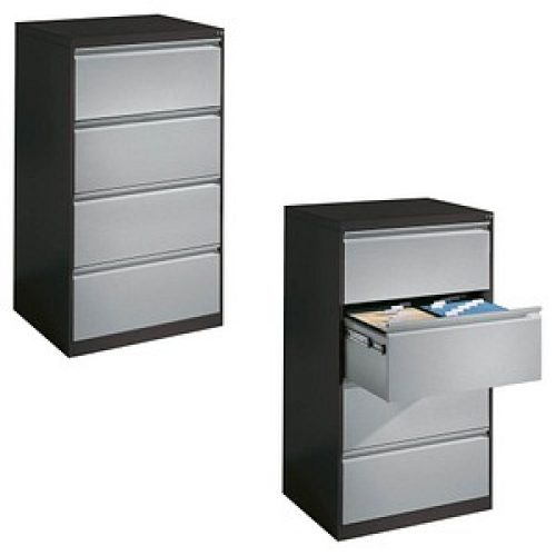 CP C 2000 Acurado Hängeregistraturschrank grau, dunkelgrau 4 Schubladen 78,7 x 59,0 x 135,7 cm