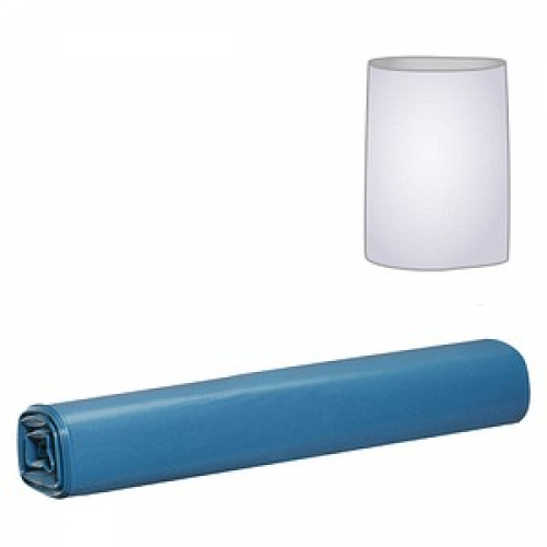 Müllbeutel 120,0 l blau 39,0 µm, 10x 25 St.