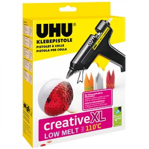 UHU creative XL LOW MELT 110°C Heißklebepistole schwarz