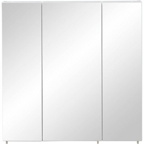 MÖBELPARTNER Spiegelschrank Basic 134106 weiß glanz 70,0 x 16,0 x 70,7 cm