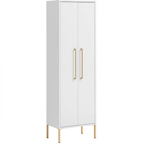 MÖBELPARTNER Badschrank Sarah 148437 kreideweiß 46,2 x 30,1 x 154,7 cm