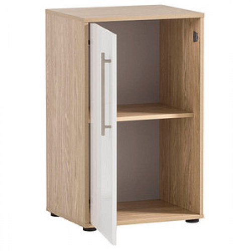 MÖBELPARTNER Aktenschrank Antero, 155777 weiß, eiche 1 Fachboden 51,0 x 41,0 x 83,6 cm