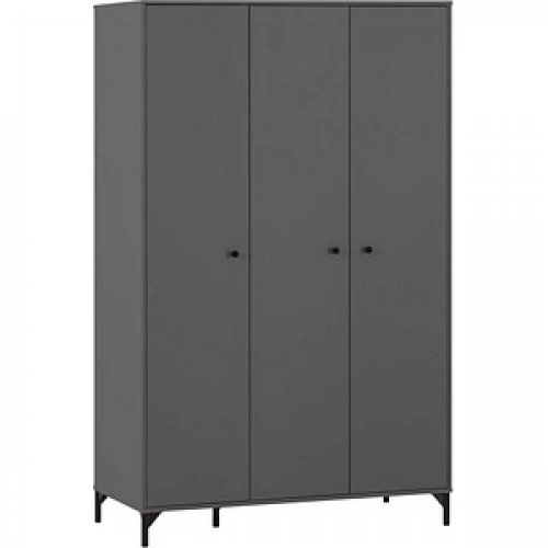 MÖBELPARTNER Kleiderschrank Smash, 701905 anthrazit 5 Fachböden 118,8 x 60,0 x 191,2 cm