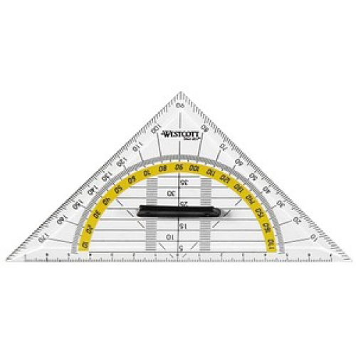 WESTCOTT Geometrie-Dreieck 16,0 cm