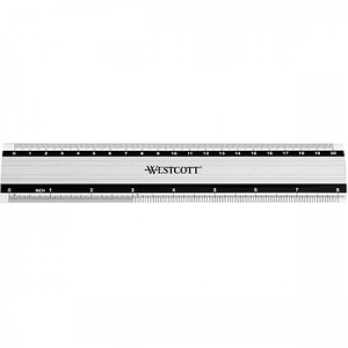 WESTCOTT Lineal 20,0 cm, silber