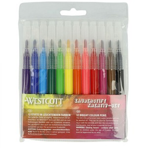 WESTCOTT Airbrush-Stifte farbsortiert, 12 St.