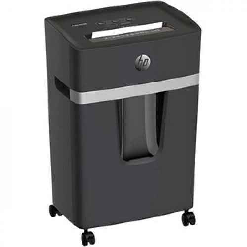 HP Pro Shredder 15CC Aktenvernichter mit Partikelschnitt P-4, 4 x 35 mm, bis 15 Blatt, schwarz