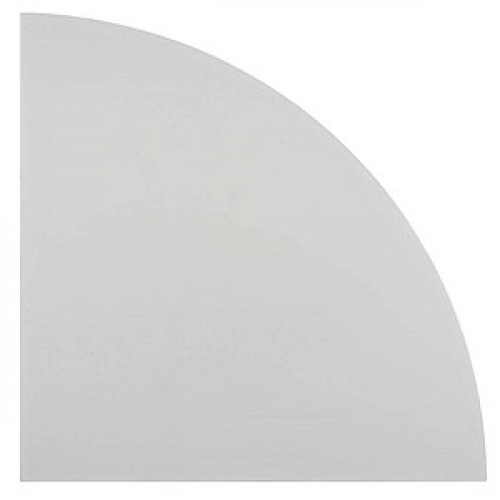 HAMMERBACHER Verbindungsplatte Savona lichtgrau, dreieckig abgerundet 80,0 x 80,0 x 2,5 cm