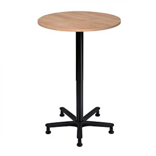 HAMMERBACHER Stehtisch höhenverstellbar nussbaum 80,0 x 80,0 x 72,0 - 114,0 cm