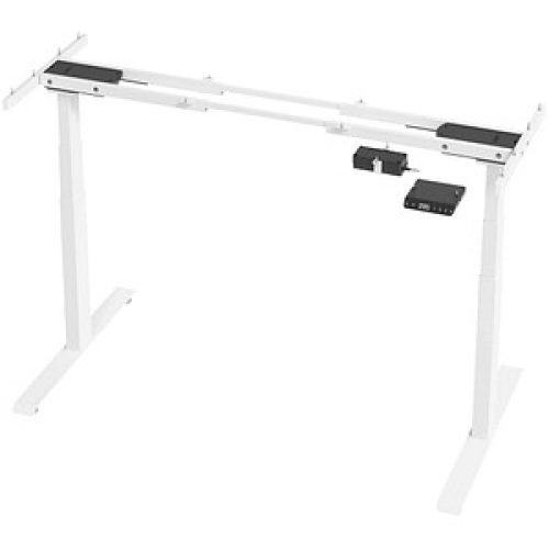 Base Lite elektrisch höhenverstellbares Schreibtischgestell weiß ohne Tischplatte, T-Fuß-Gestell weiß 106,5 - 176,5 x 50,0/74,0 cm