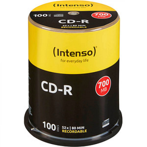 100 Intenso CD-R 700 MB