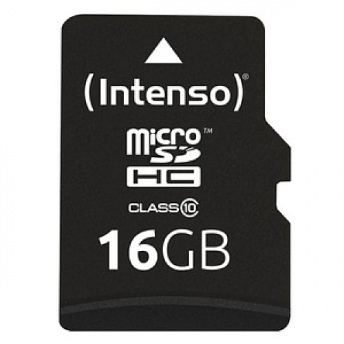 Intenso Speicherkarte microSDHC-Card Class 10 16 GB