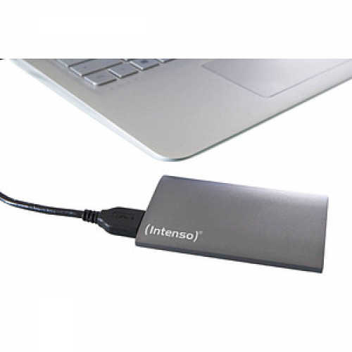 Intenso SSD Premium 128 GB externe SSD-Festplatte anthrazit