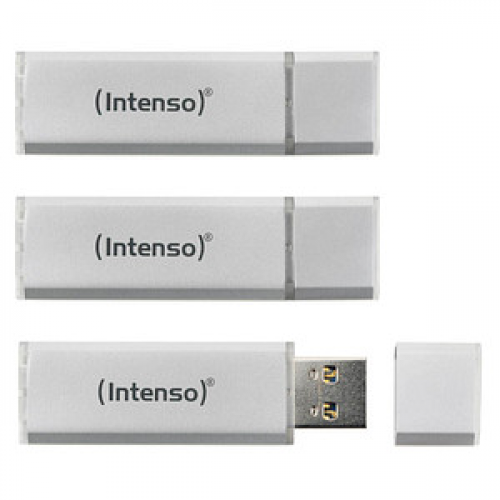 3 Intenso USB-Sticks Alu Line silber 16 GB