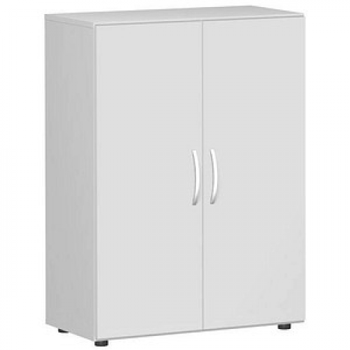 geramöbel Aktenschrank Flex, S-383102-LL lichtgrau 2 Fachböden 80,0 x 42,0 x 110,4 cm