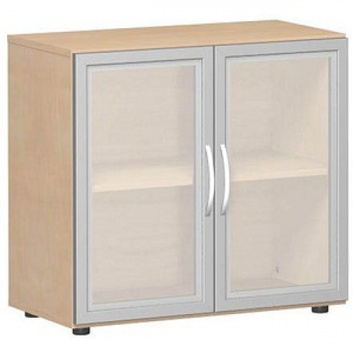 geramöbel Aktenschrank Flex, S-382800-GTB buche, Acrylglas satiniert 1 Fachboden 80,0 x 42,0 x 75,2 cm